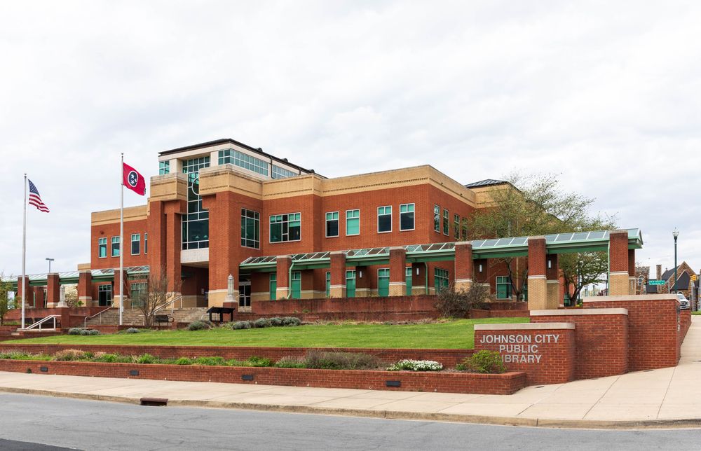 Exterior of Johnson City Public Library