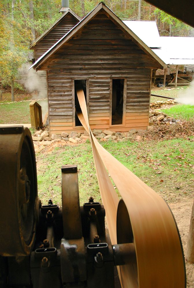 A machine at Jarrell Plantation State Historic Site