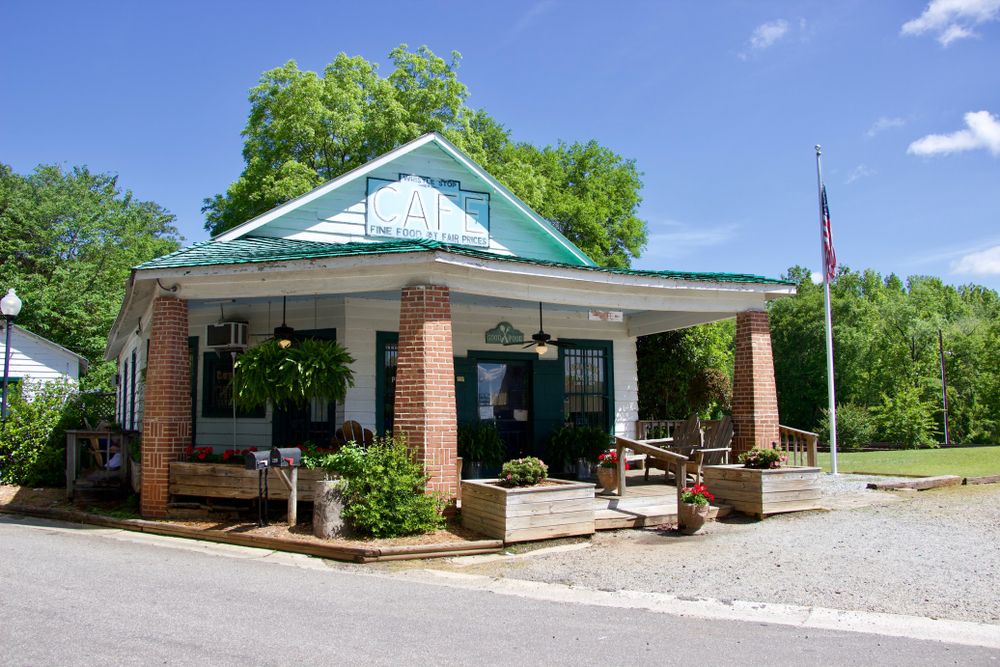 Exterior of the Whistle Stop Cafe