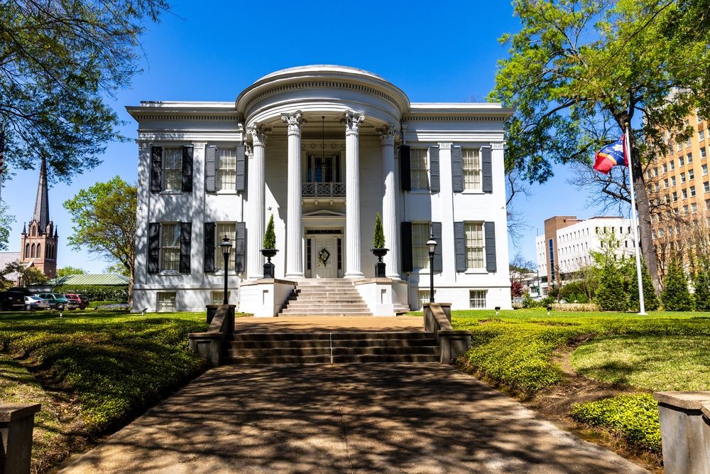 Exterior of Mississippi Governor’s Mansion