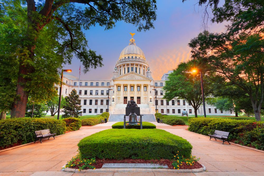 Exterior of the Mississippi State Capitol