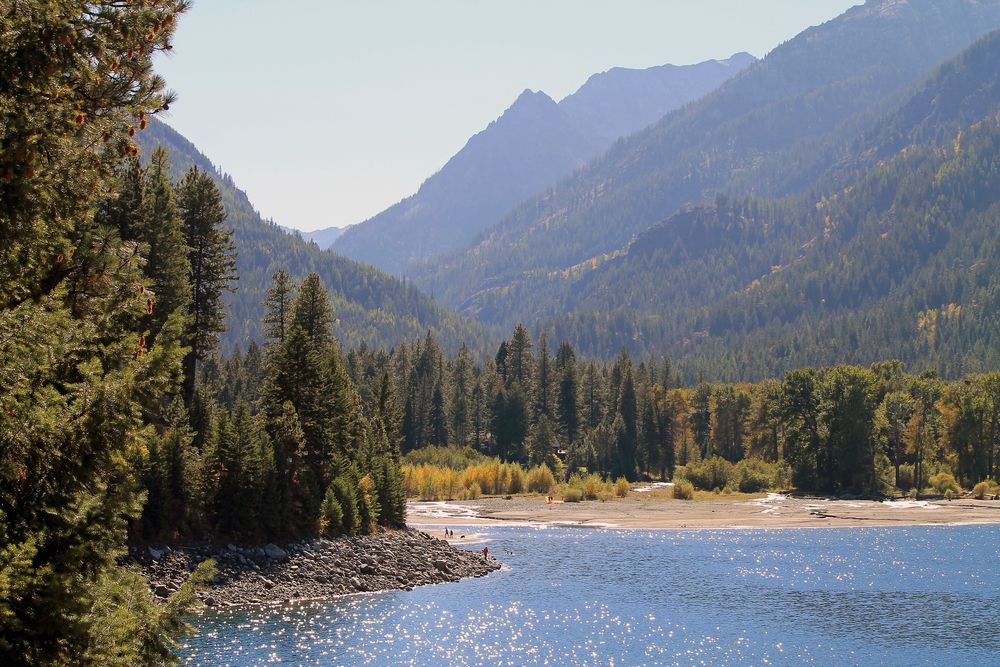 Scenic nature view at Wallowa Lake State Park