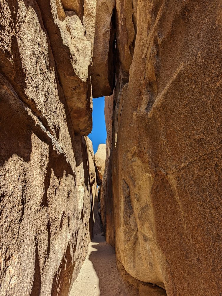 The narrow pathway of Hall of Horrors
