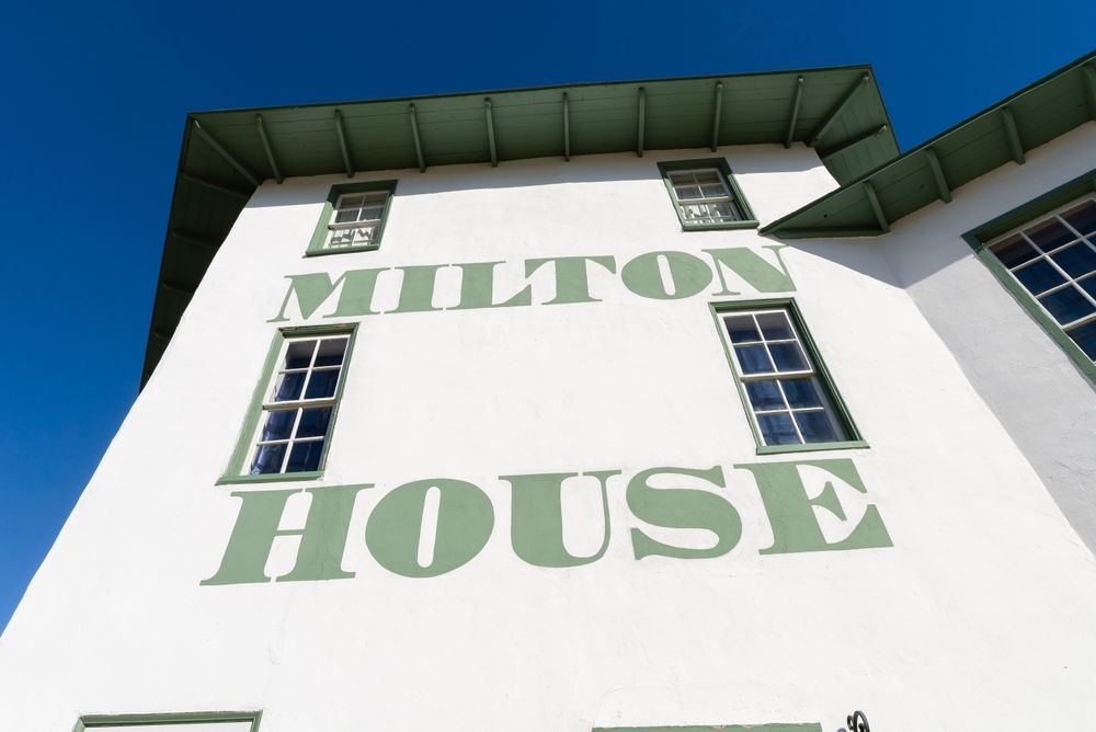 Building sign of the Milton House Museum