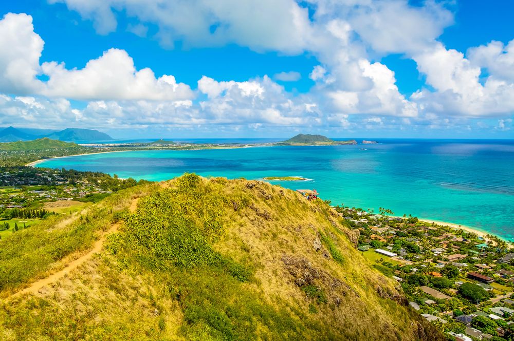 Scenic view from Lanikai Pillboxes Trail