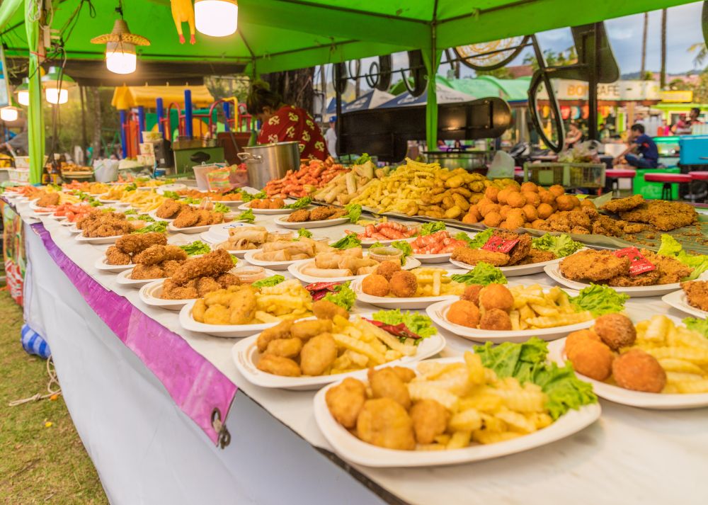 Fried street food in karon beach