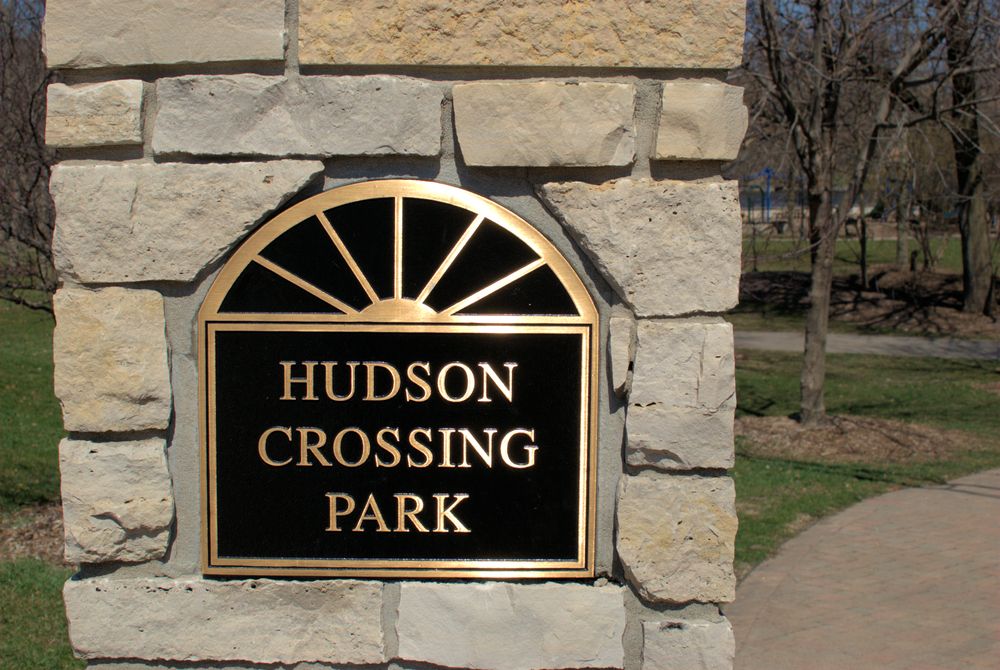 Signage of Hudson Crossing Park
