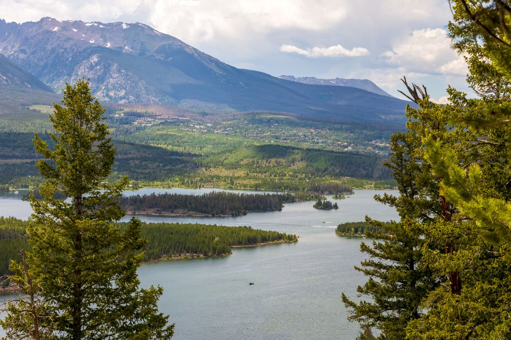 View of Dillon reservoir from Sapphire Point Overlook