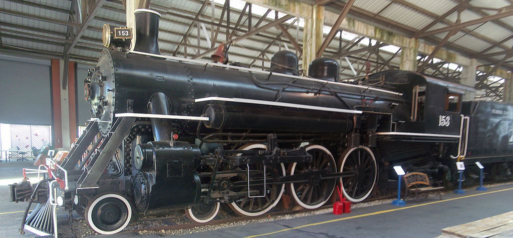 Steam locomotive at Gold Coast Railroad Museum
