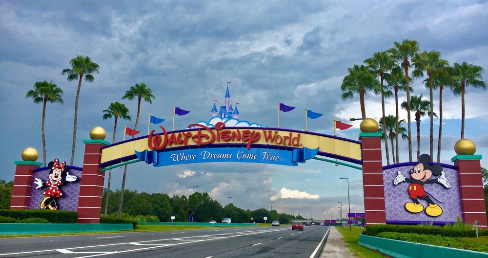 Road entrance of Walt Disney World Resort