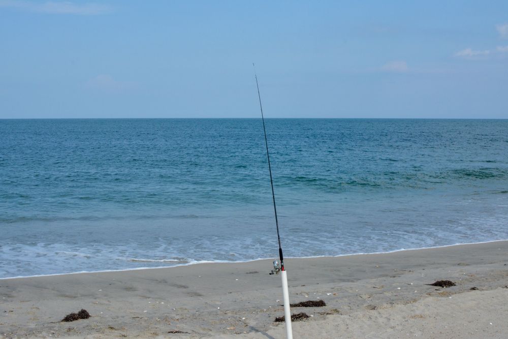 A fishing rod near the atlantic