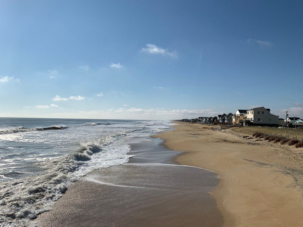 The waters of Kity Hawk Beach
