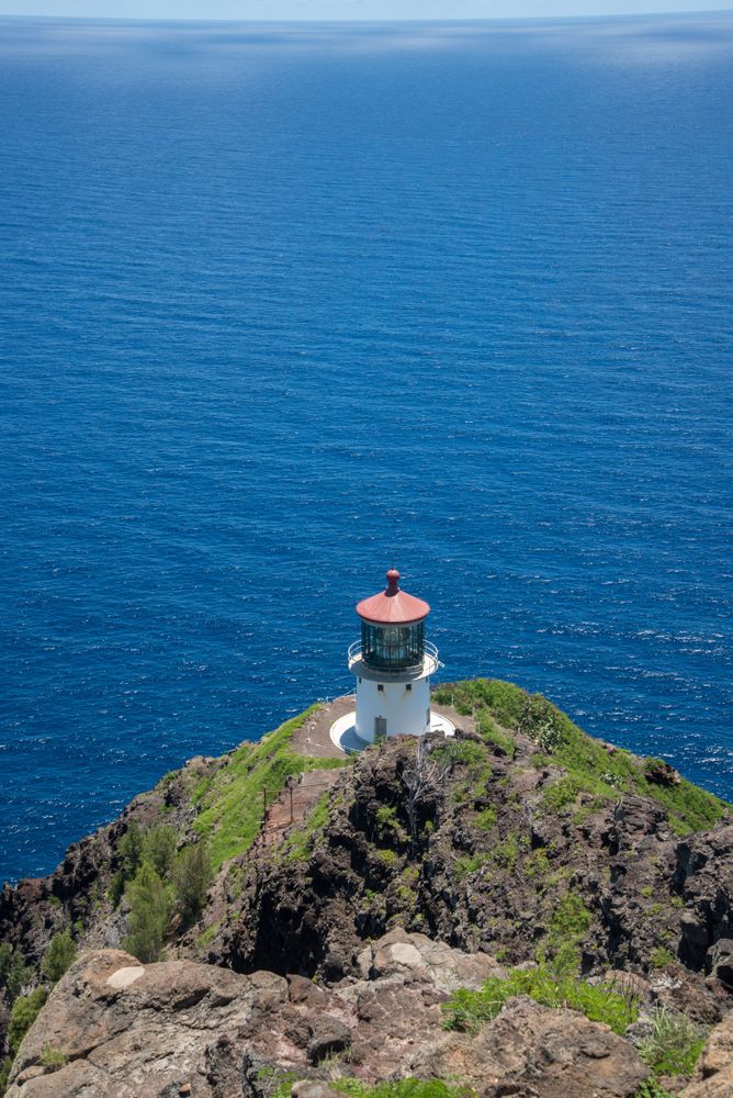 Aerial view of Makapu'u Point Lighthouse