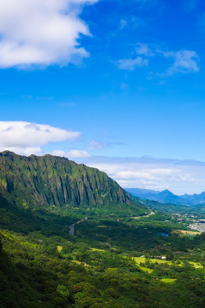 Scenic views from Nu'uanu Pali Lookout
