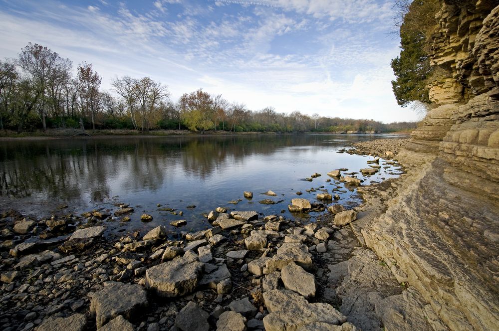 The calm waters of Kankakee River State Park