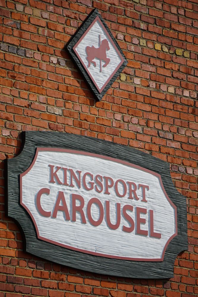 Building Sign of Kingsport Carousel
