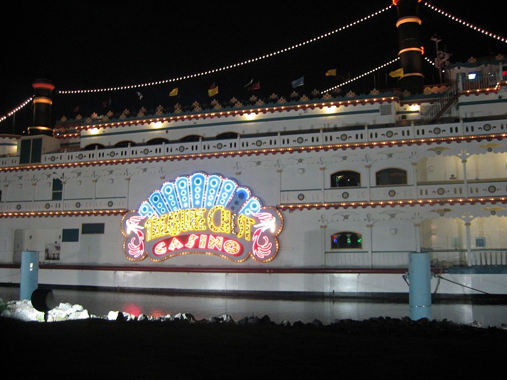 Signage of Treasure Chest Casino