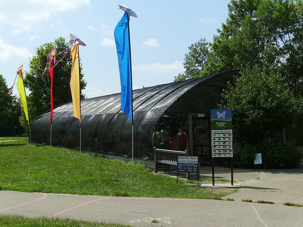 Butterfly house at Cox Arboretum MetroPark