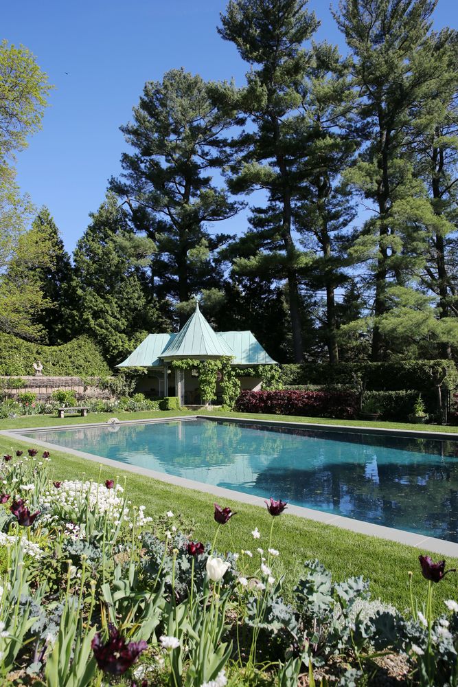 Swimming pool at Chanticleer Garden