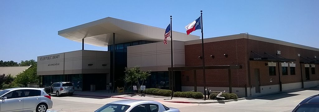 Exterior of the Keller Public Library