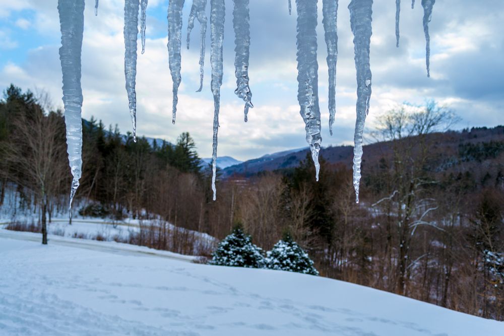 Ice formations at Killington Peak