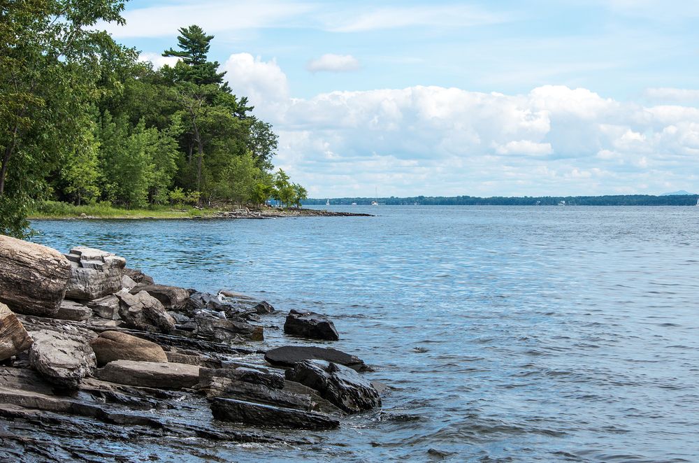 Body of water at Point Au Roche State Park