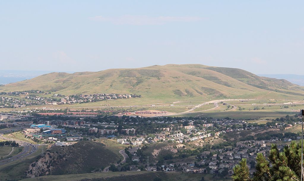 Aerial view of the William Frederick Hayden Park on Green Mountain