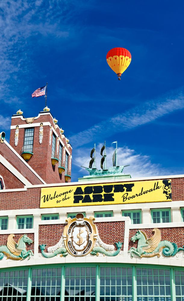Building sign of Asbury Park Boardwalk