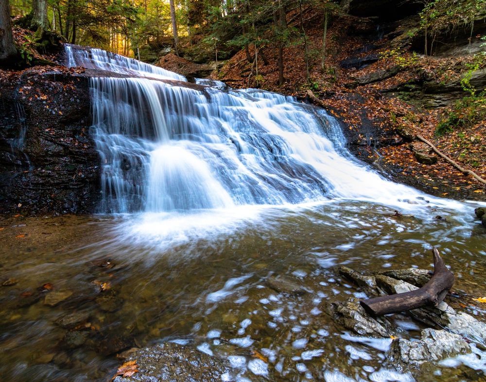 A gorgeous waterfall at McConnells Mill State Park