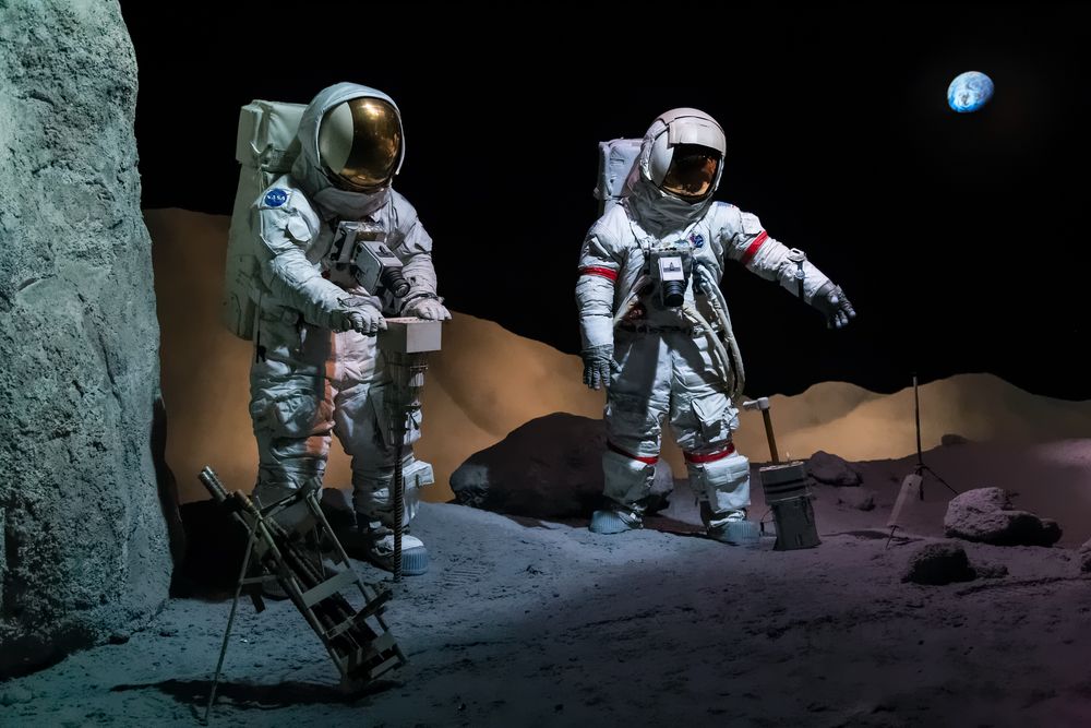 Astronauts in NASA Johnson Space Center