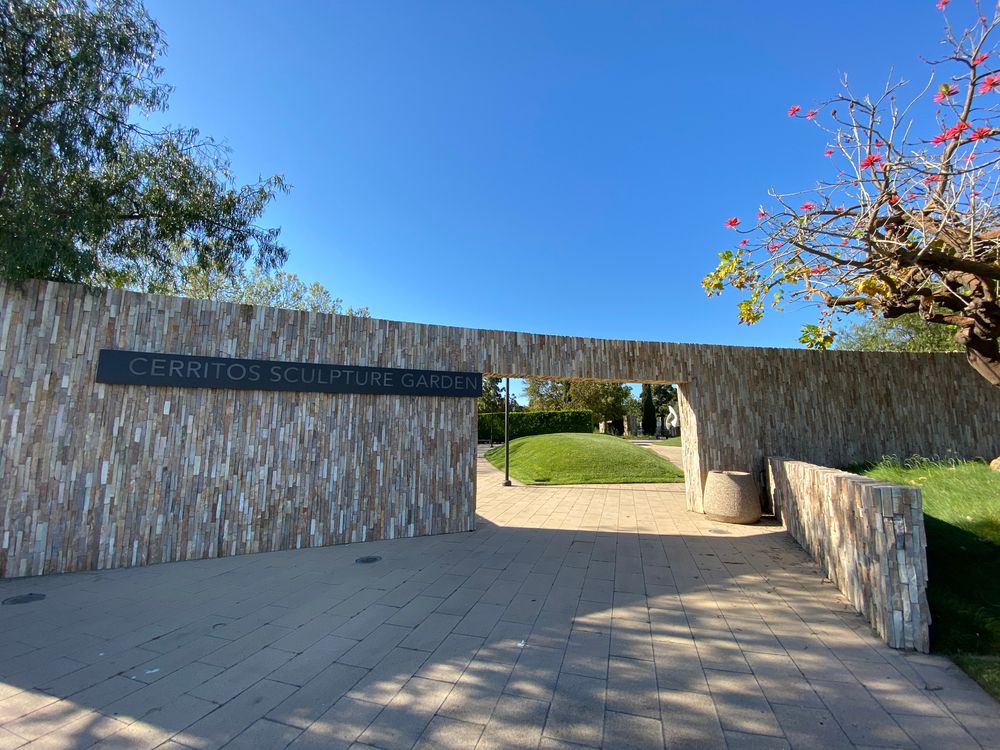 Entryway of Cerritos Sculpture Garden