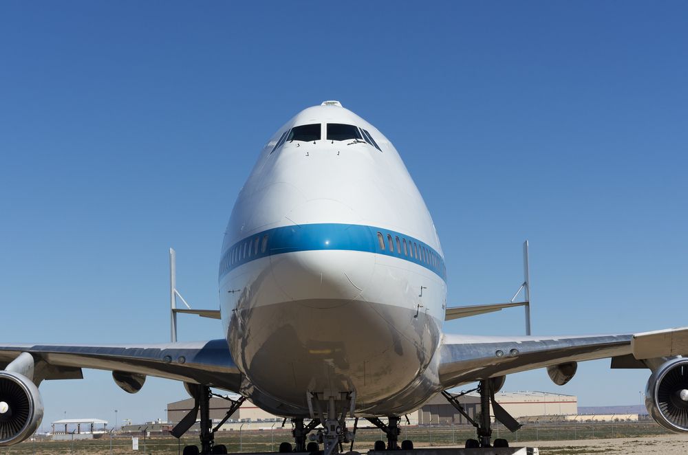 Front view of an aircraft at Joe Davies Heritage Airpark