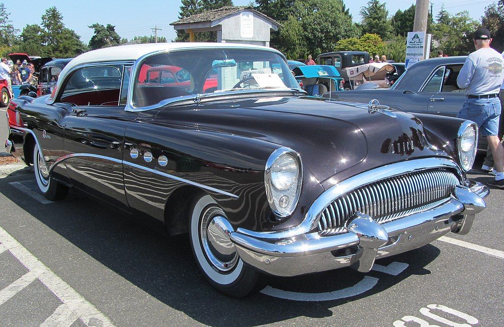 A vintage car during the Annual La Conner Classic Car and Boat Show