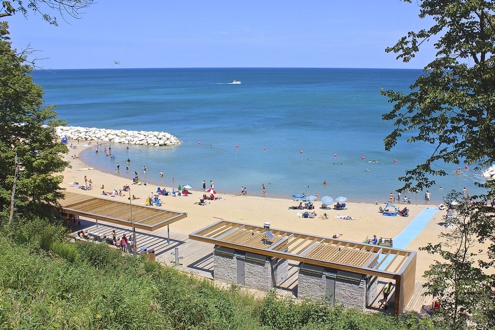 People at Rosewood Beach