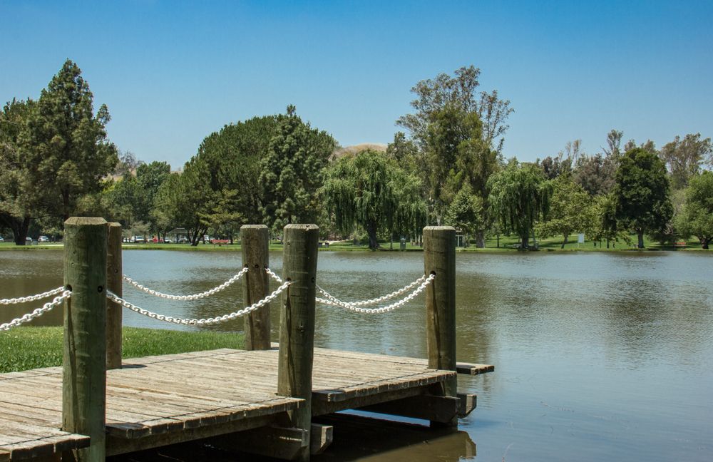 The waters of Carbon Canyon Regional Park