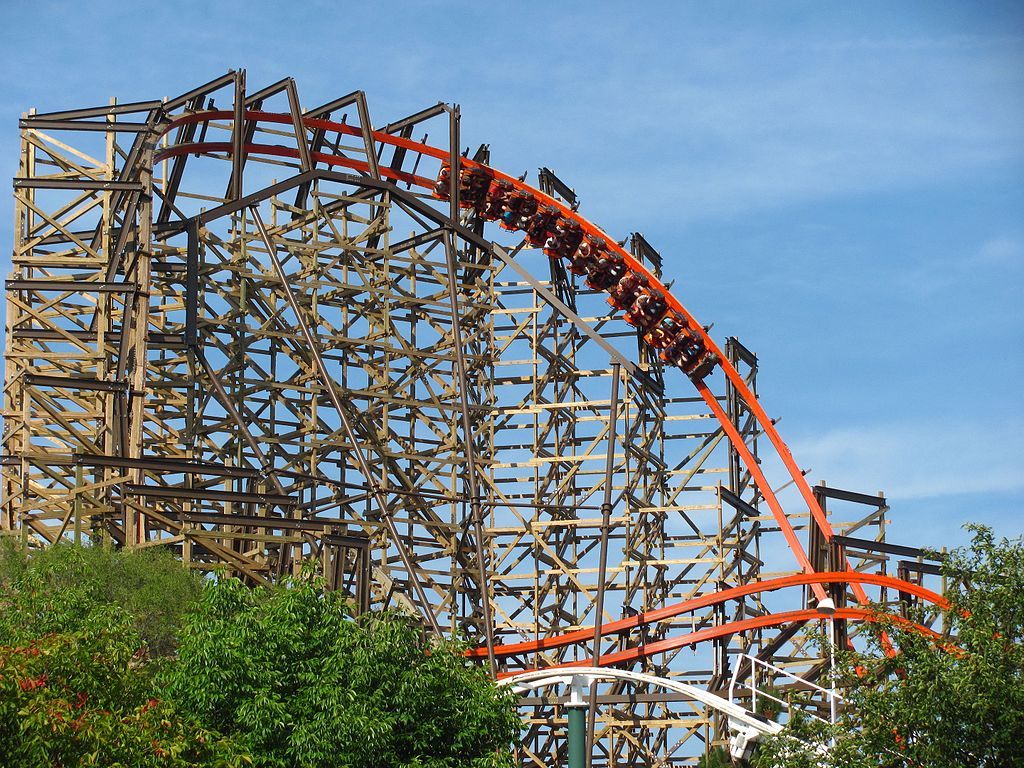 Goliath rollercoaster at Six Flags Great America