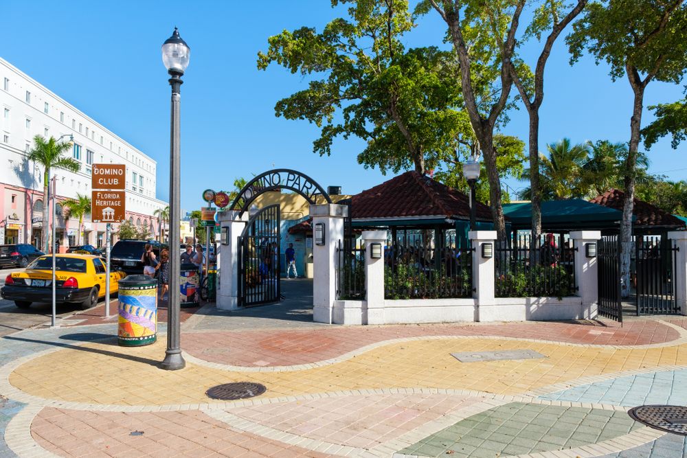 Entrance gate of Domino Park