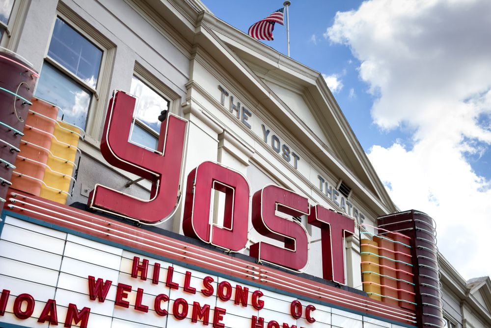 Front View of Yost Theater