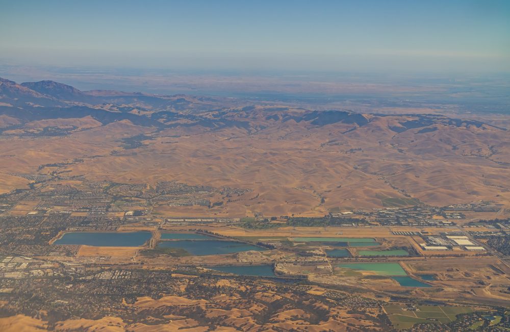 Aerial view of Shadow Cliffs Regional Recreation Area