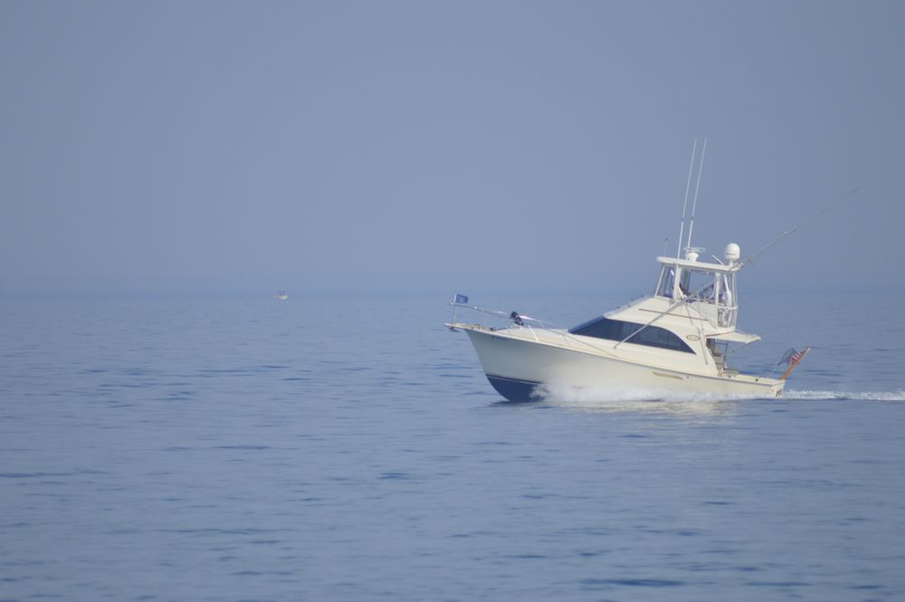 A Charter Boat cruising the great lakes