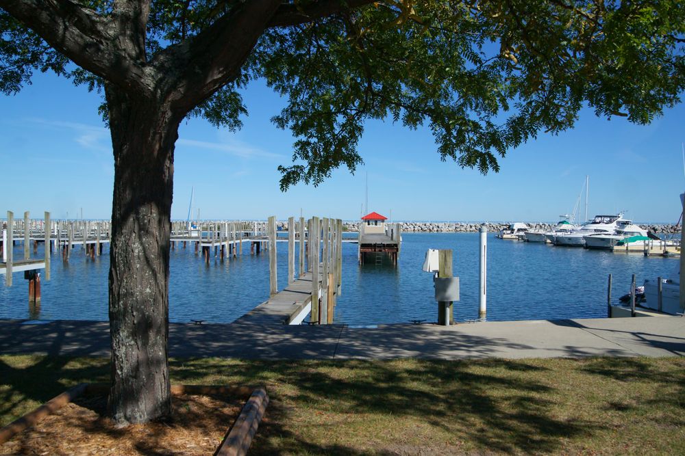 The waters of Lexington State Harbor
