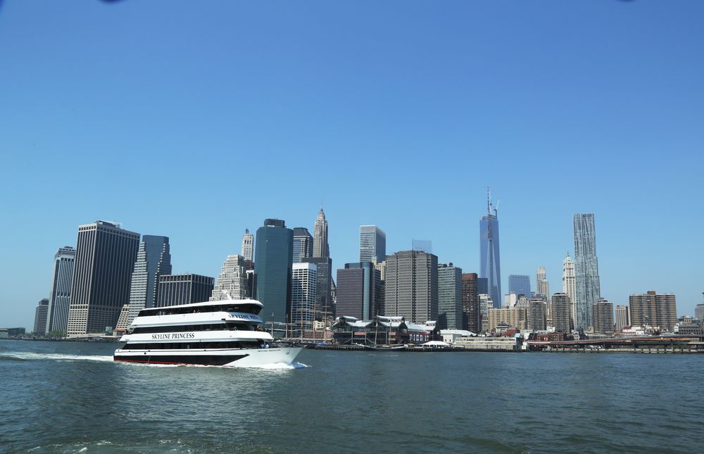 View of a Skyline Cruises boat