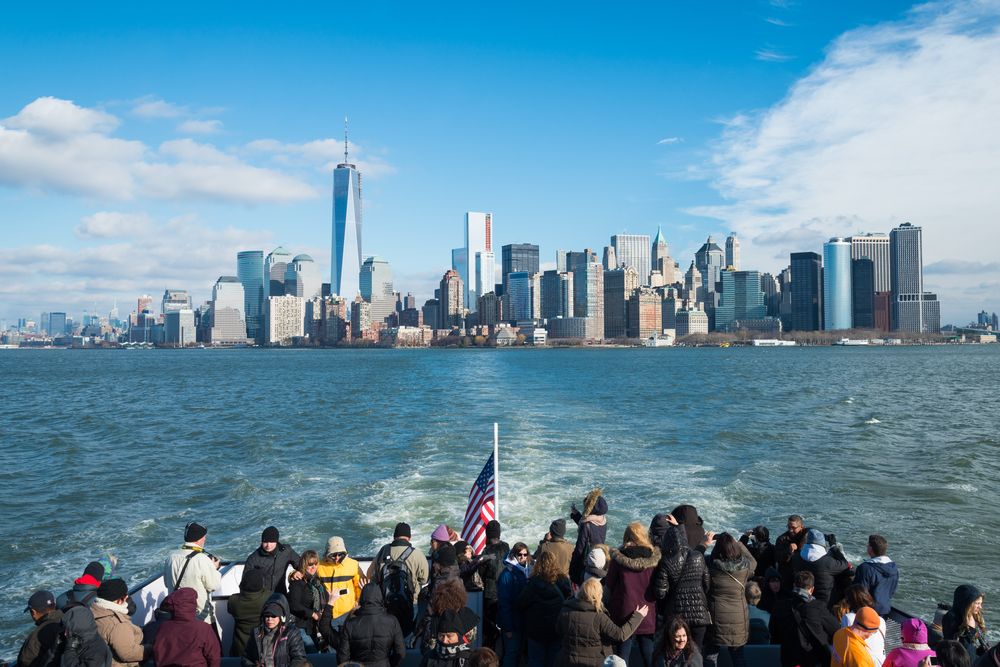 People on a Skyline Cruises ship