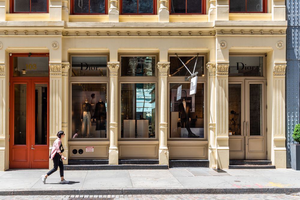 Dior storefront at SoHo