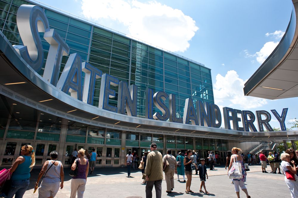 Exterior of Staten Island Ferry's station