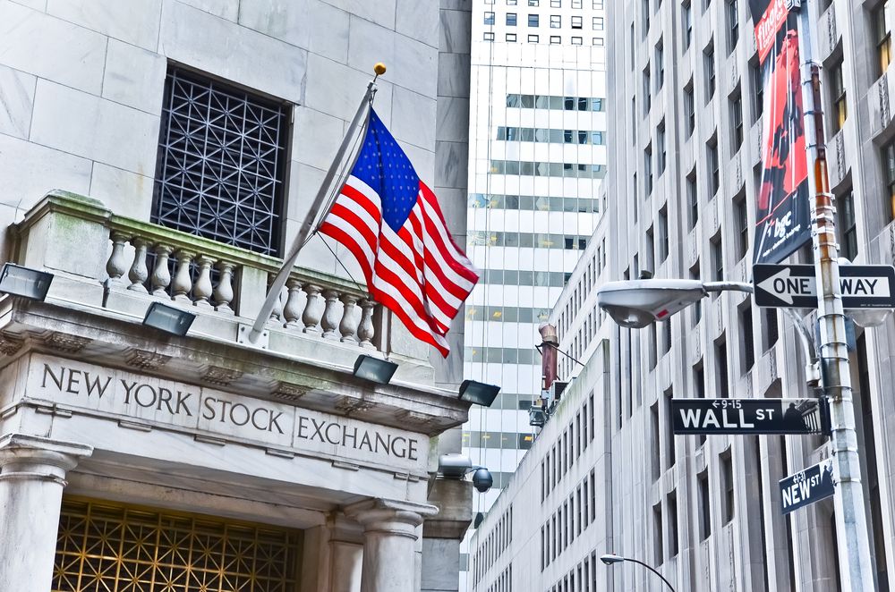 New york stock exchange building at Wall Street