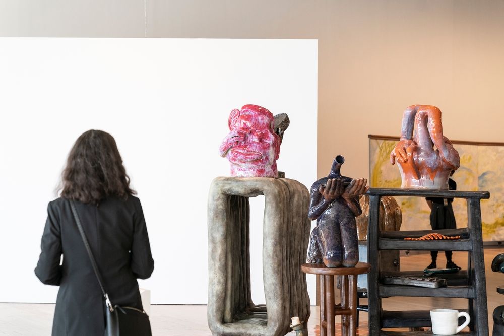 Art pieces in the Whitney Museum of American Art
