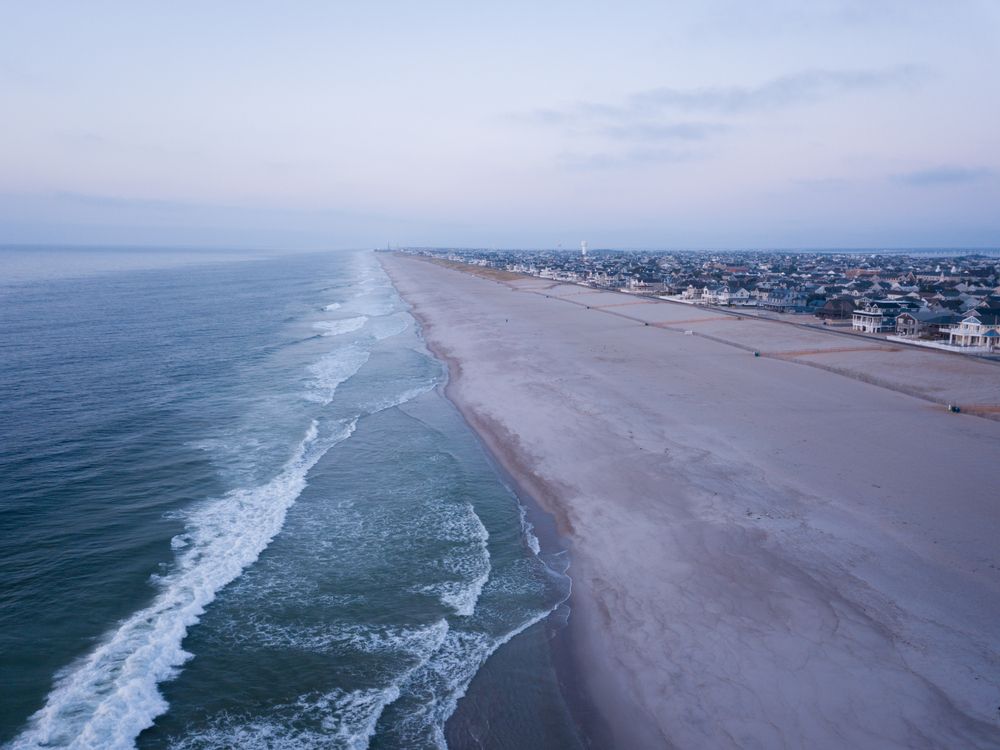 Aerial view of Lavallette’s Ocean Beach