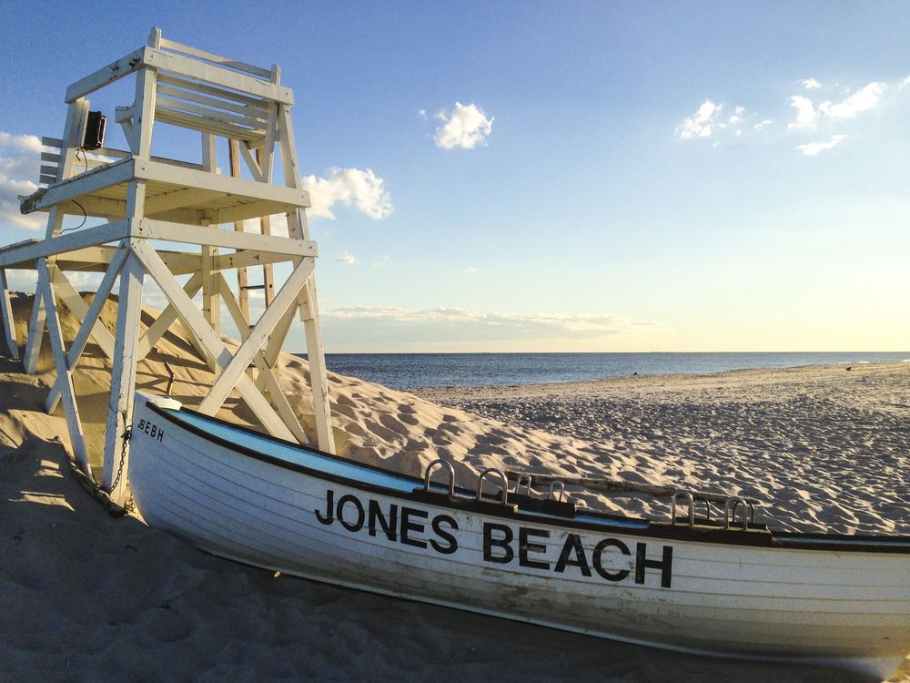 Lifeguard station at Jones Beach State Park