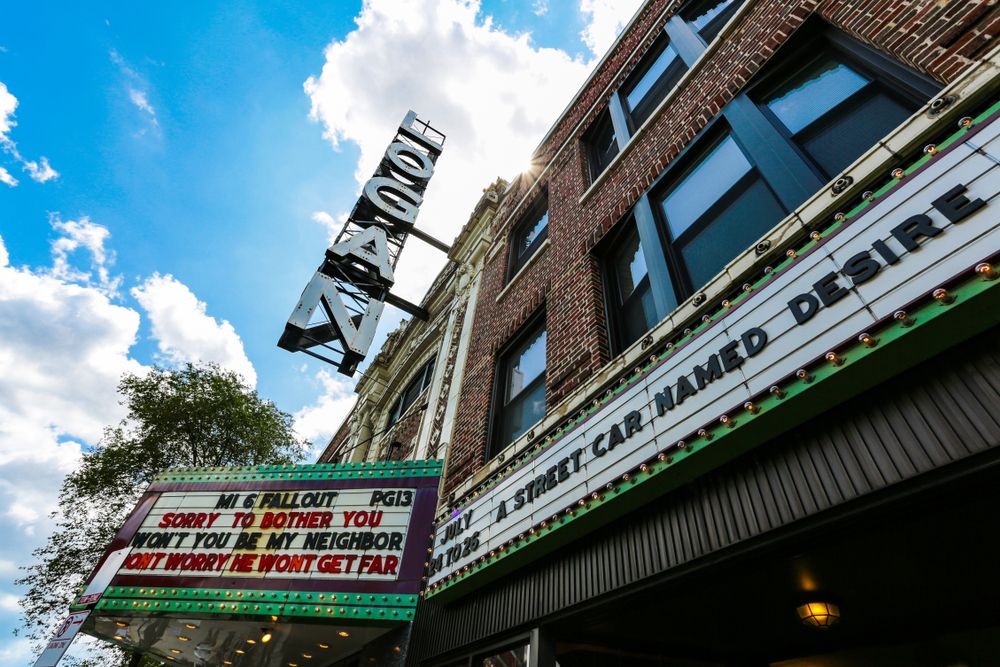 Name sign of The Logan Theatre.